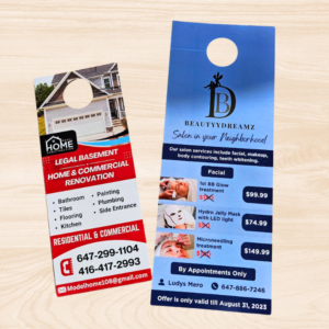 Door Hangers 14pt + UV (High Gloss)
